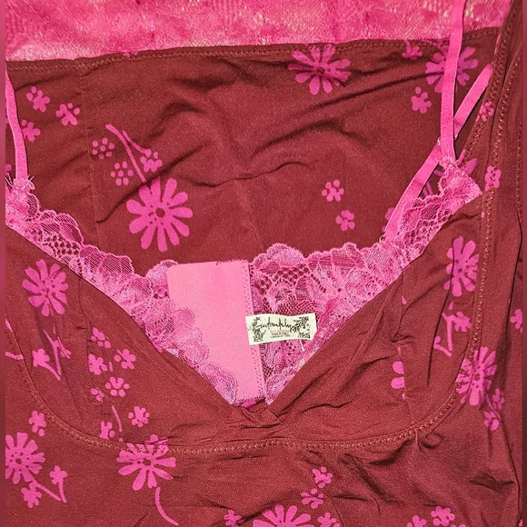 Free People Intimately Midi Slip Plump Combo Small Lace NWT$